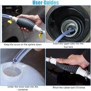 Portable Manual Fuel Transfer Siphon Pump