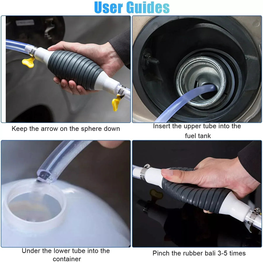 Portable Manual Fuel Transfer Siphon Pump