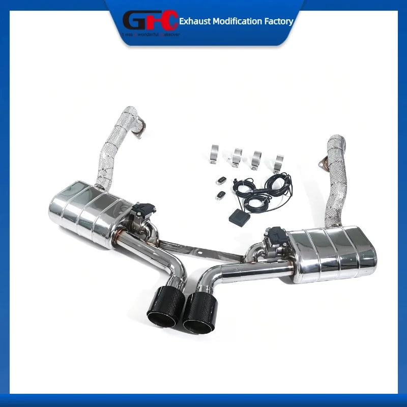 304 Stainless Steel Catback Valvetronic Exhaust System for Porsche 981 Boxster Cayman 2.7L 3.4L 3.8L 2012-2016 Valve