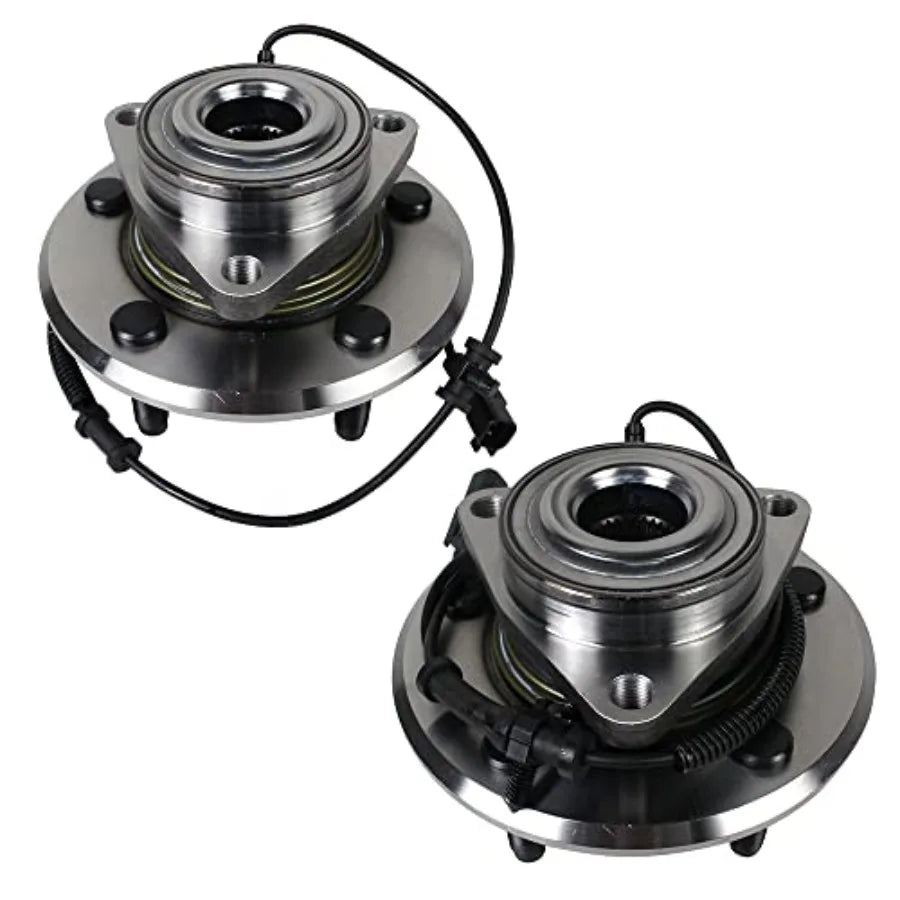 Pair Front Wheel Bearing and Hub Assembly Compatible with 2009-2010 Dodge Ram 1500, 2011 Ram 1500, 5 Lug W/ABS