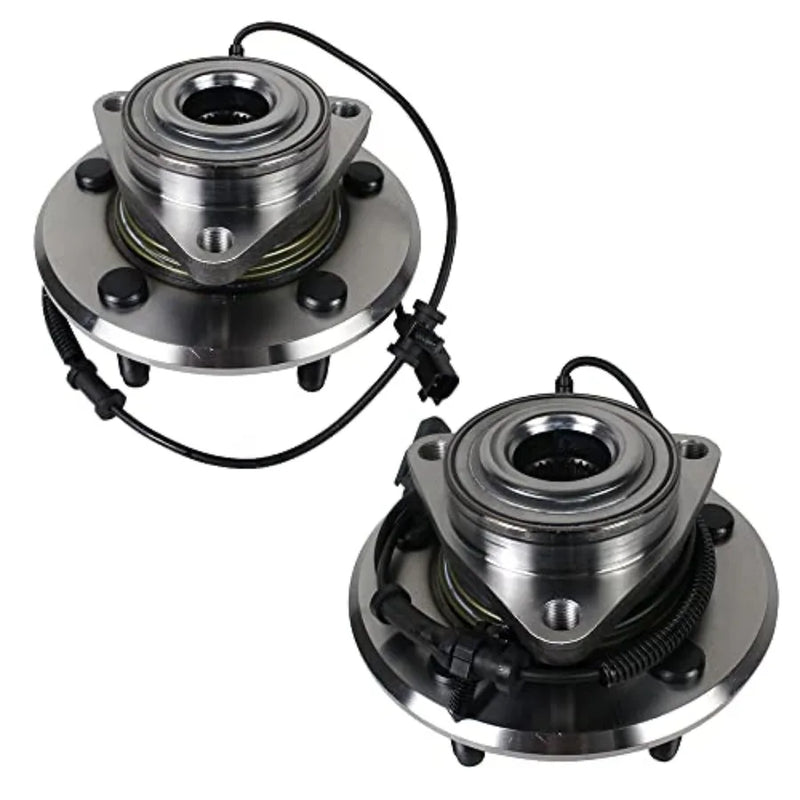 Pair Front Wheel Bearing and Hub Assembly Compatible with 2009-2010 Dodge Ram 1500, 2011 Ram 1500, 5 Lug W/ABS