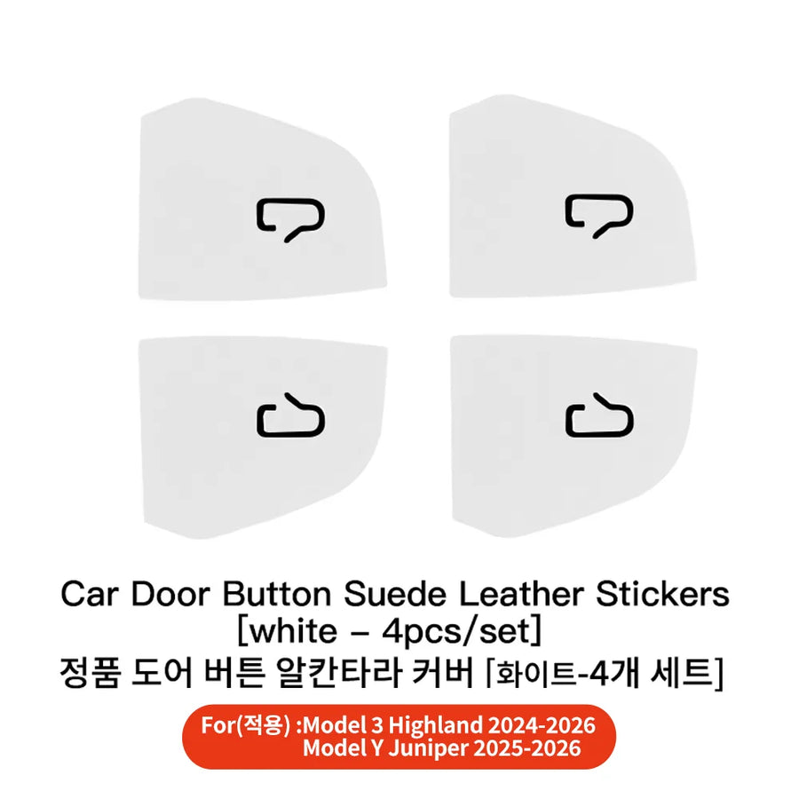 Interior Door and Window Button Sticker Set for Tesla Model 3/Y