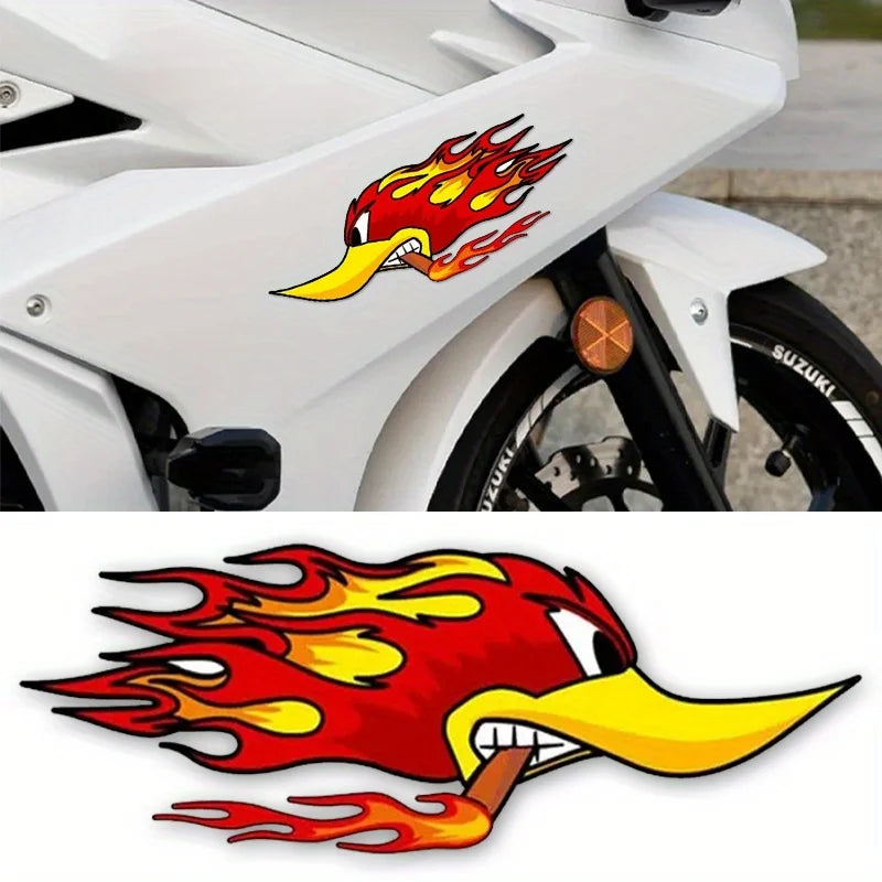 Flame Bird Vinyl Car Sticker Decal