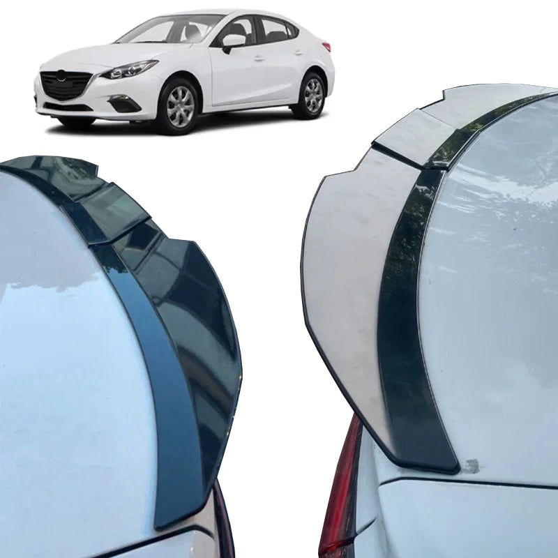 3-Piece ABS Trunk Spoiler for Mazda2/Mazda3/Mazda6