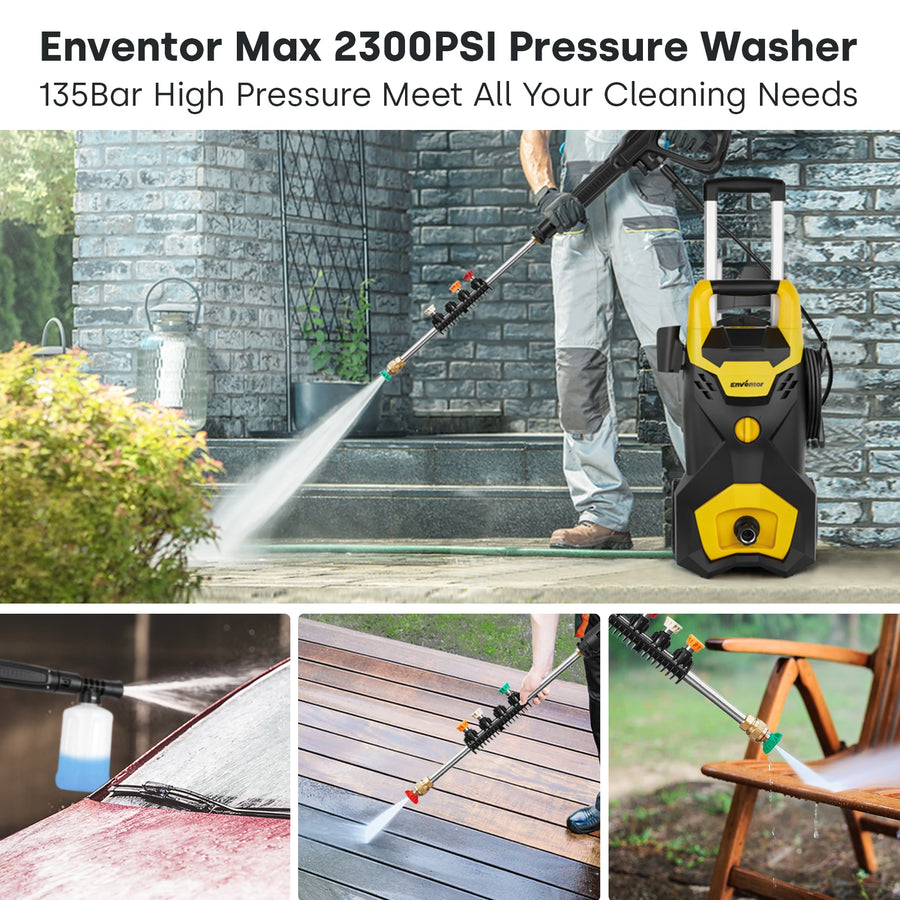 Enventor 2,300 PSI Electric Pressure Washer – 120V