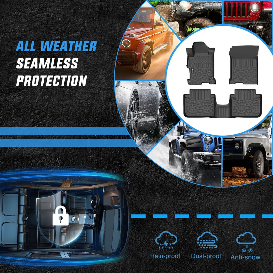 All-Weather TPE Floor Liners for 2013–2017 Honda Accord Sedan