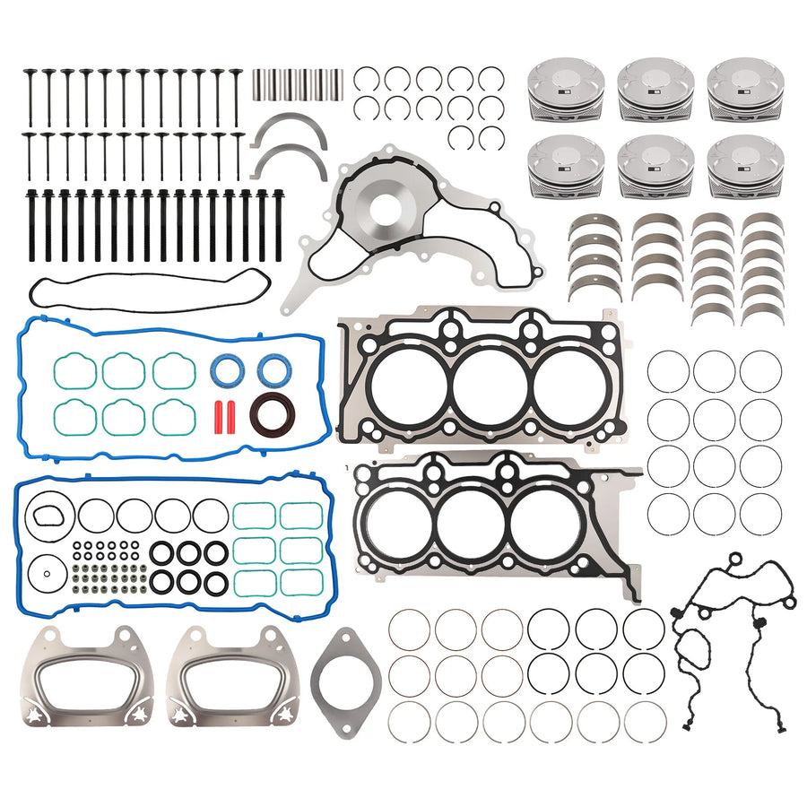 3.6L Piston, Ring, Valve and Bearing Kit for 2011–2016 Dodge Journey
