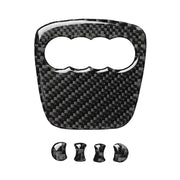 Carbon-Fiber-Style Steering Wheel Ring Trim for Select Audi Models