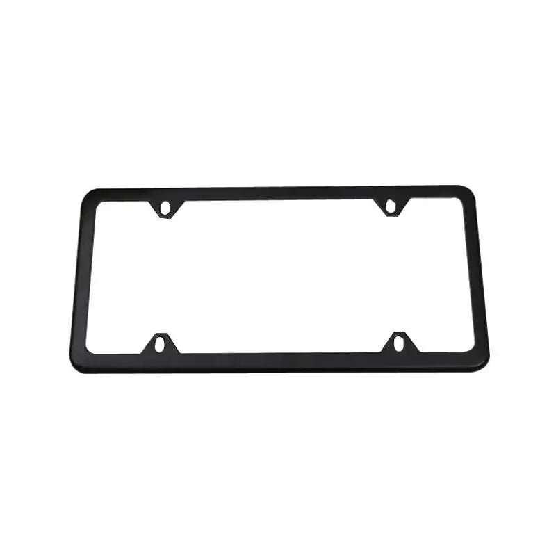 2-Piece Black Stainless-Steel US License Plate Frame Set