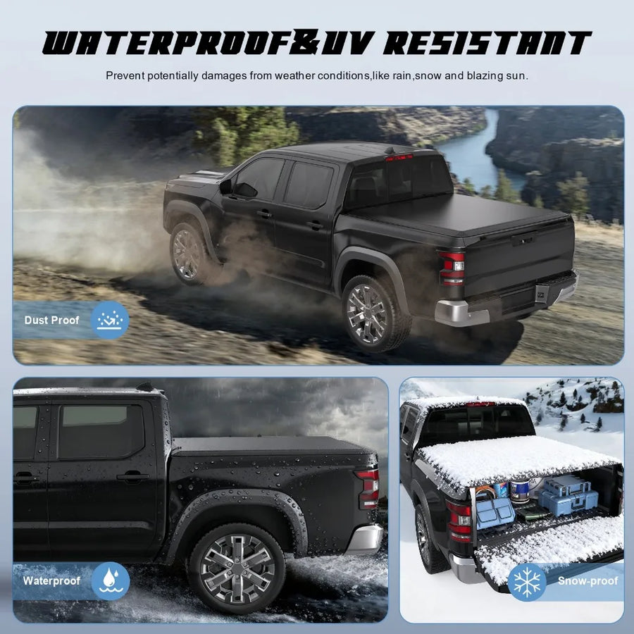 Tri-Fold Tonneau Cover for 2024–2026 Toyota Tacoma
