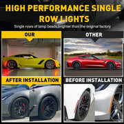 4-Piece Smoked LED Side Marker Lights for Chevrolet Corvette C7 2014-2019