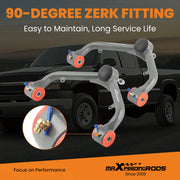 Front Left & Right Upper Control Arm Set for GMC Sierra 2500HD/3500HD 8-Lug with 2-4-Inch Lift