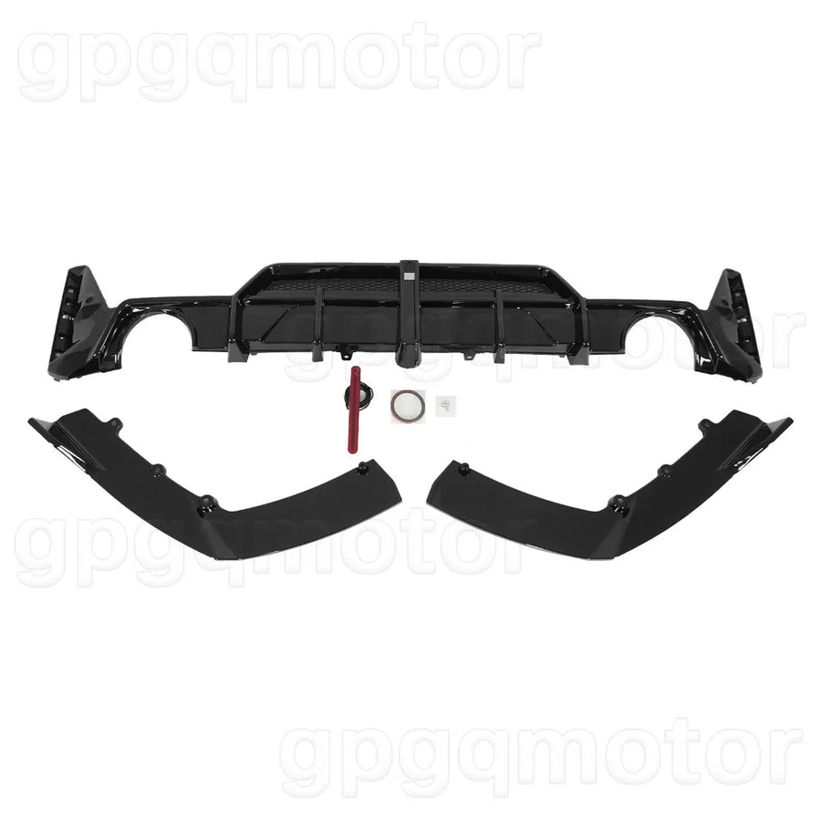 Gloss Black Rear Bumper Diffuser for 2023–2026 BMW G20