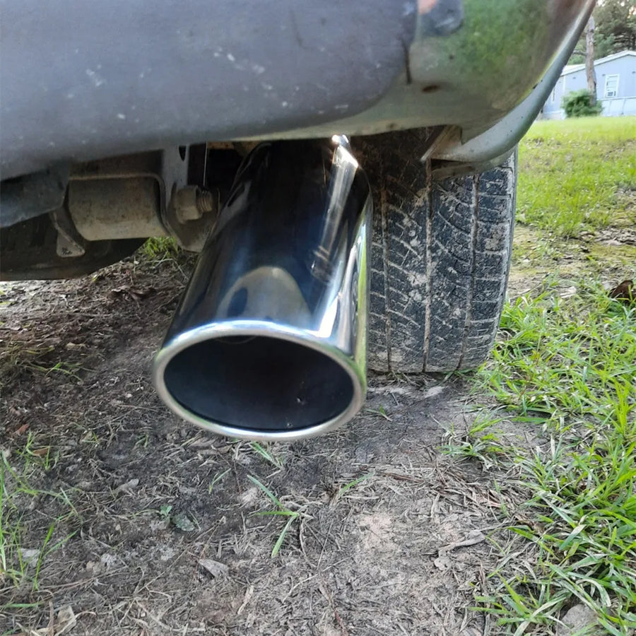 Universal Stainless Steel Exhaust Tip, 4/2.5-Inch
