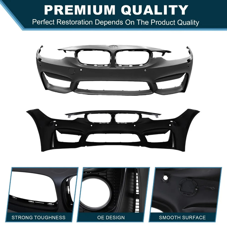 M3-Style Front Bumper Kit with PDC – 2012–2018 BMW F30/F35