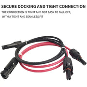 12AWG Solar Extension Cable Pair with Waterproof Connectors