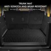 All-Weather Floor Mats and Cargo Liner Set for Ford Bronco 2021 2025 Left Hand Drive Waterproof