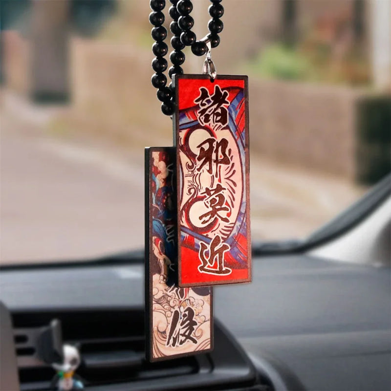 Japanese-Style Double-Sided Hanging Amulet Ornament