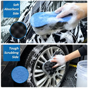 Contoured Car Wash Sponges, 2-Piece Shape Options