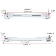For 1996-2000 Honda Civic HX Coupe 2D 1.6L EK Rear Lower Control Arm Subframe Brace Tie Bar Kit