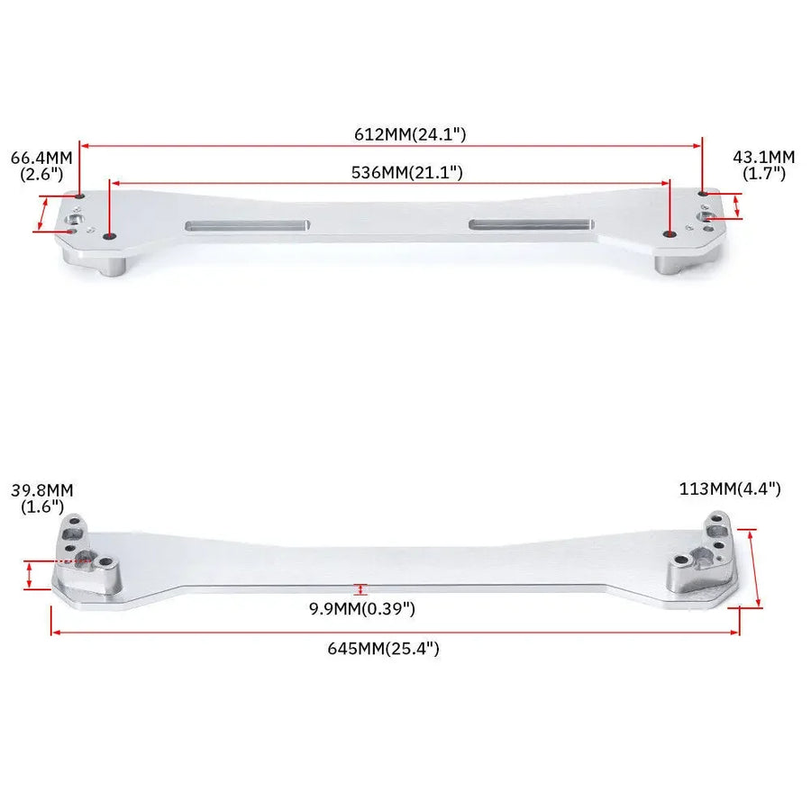 For 1996-2000 Honda Civic HX Coupe 2D 1.6L EK Rear Lower Control Arm Subframe Brace Tie Bar Kit