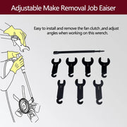 43300 Pneumatic Fan Clutch Wrench Set Removal Tool Gear Assisted Positioning Tool Fit for Ford for GM for