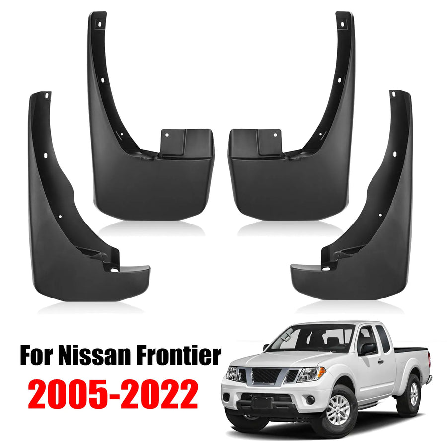 Mud Flap & Splash Guard Set for 2005–2022 Nissan Frontier