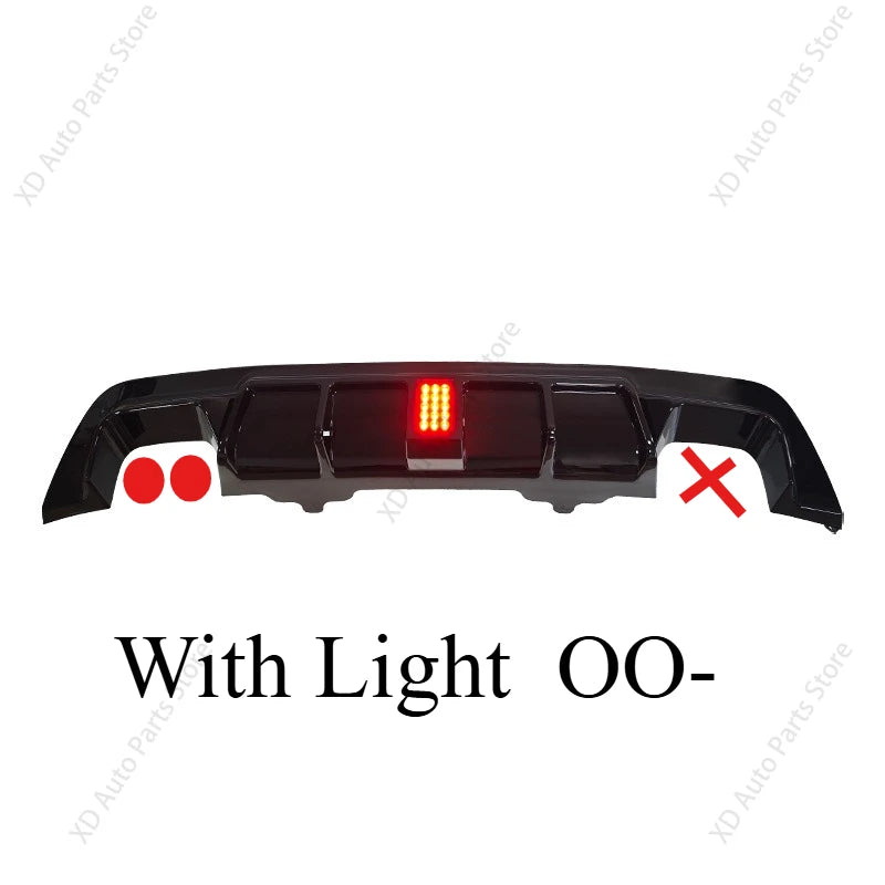 Rear Bumper Diffuser with Light Option for BMW 5 Series E60 M Sport