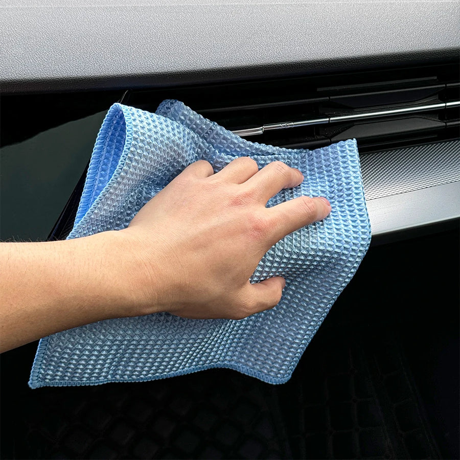 40 x 40 cm Waffle Microfiber Glass Towels - Multi-Pack