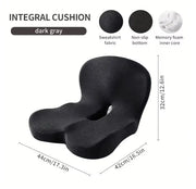 Memory-Foam Car Lumbar Support Cushion