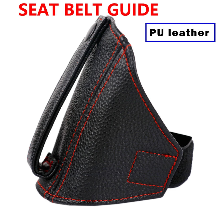 Wraparound Leather Seat Belt Guide for Bride, Recaro, Sparco & OMP