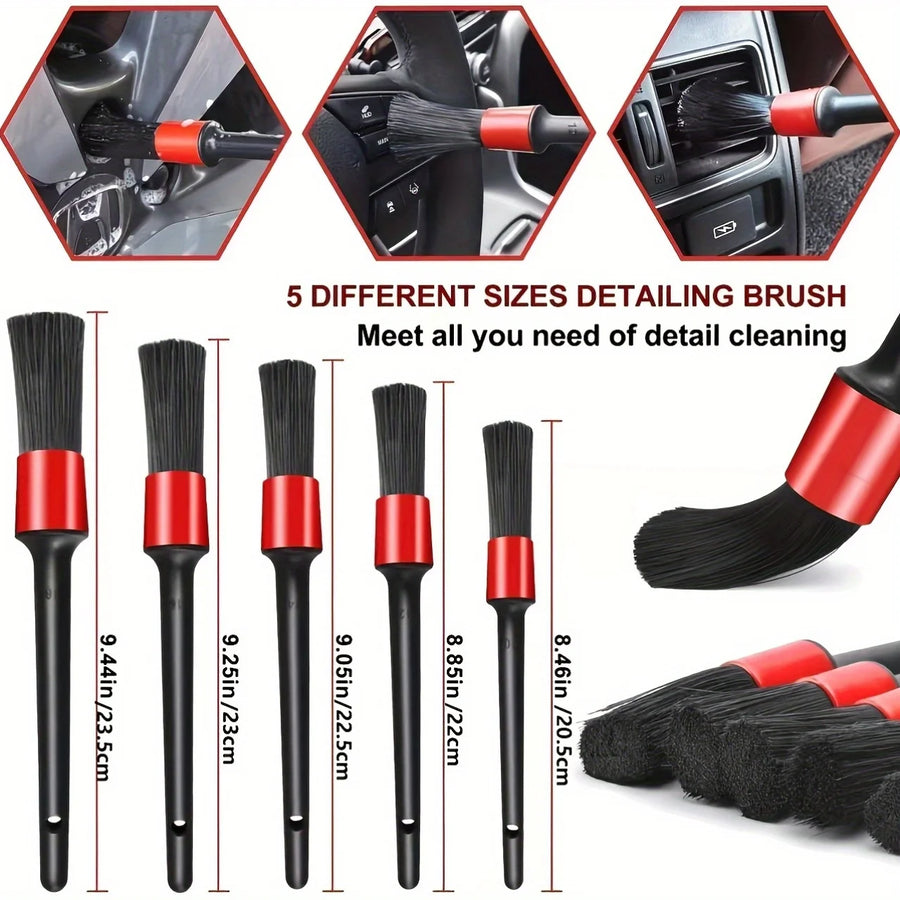 12-Piece Interior and Wheel Detailing Brush Set