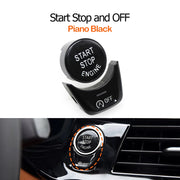 2-Piece Engine Ignition Start Stop Button OFF Switch Cover Trim for BMW 1 5 6 7 X3 X4 Series F52 G30 G31