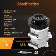 A/C Compressor & Clutch for Acura MDX & ZDX 2007-2013