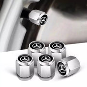 5-Piece Metal Tire Valve Stem Cap Set for Mercedes-Benz