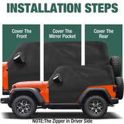 Jeep Wrangler 2-Door Six-Layer Half Cab Cover – 1987–2022