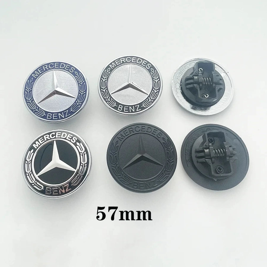 57 mm Hood Badge Emblem for Select Mercedes-Benz Models