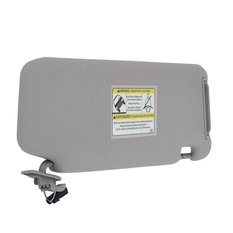 Driver Side Left Gray Sun Visor w/ Lights TDY1-69-320 for Mazda CX-9 2010-2015