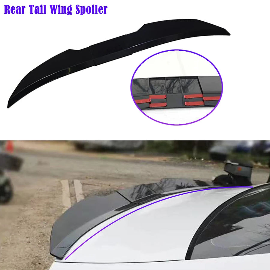 Universal Adjustable Sedan Trunk Wing Spoiler – 117–127 cm