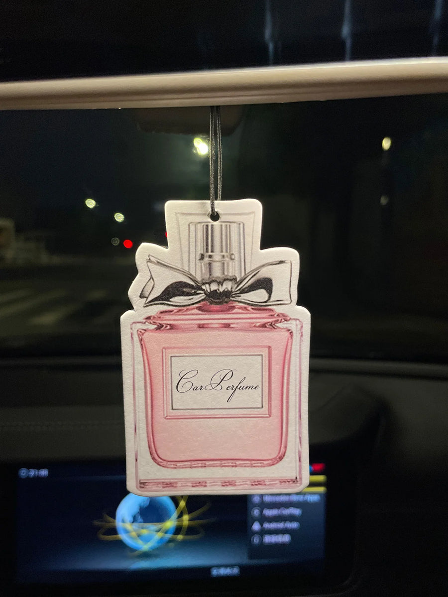 Perfume Bottle Pattern/Freesia Fresh Scent Car Air Freshener