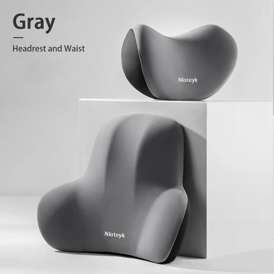 Universal Memory-Foam Car Neck and Headrest Pillow