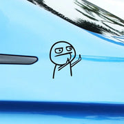 Middle-Finger Vinyl Vehicle Decal – 10.5 × 12 cm