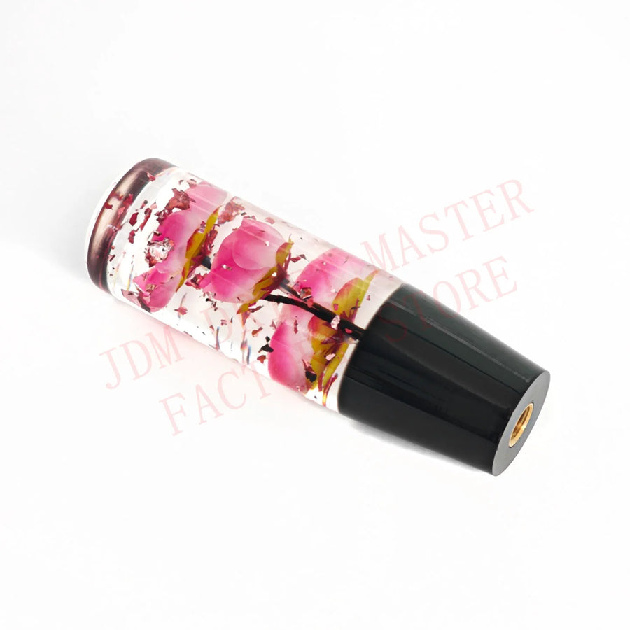 Universal 10cm Acrylic Flower Manual Gear Shift Knob