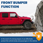 10th-Style Steel Front Bumper Kit for 2018–2024 Jeep Wrangler JL/Gladiator JT