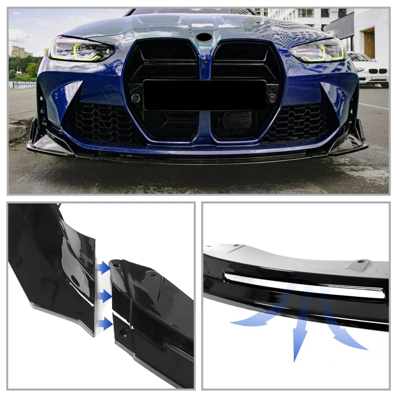 MP-Style Front Bumper Lip for BMW M3/M4 G80/G82/G83 2021-2025