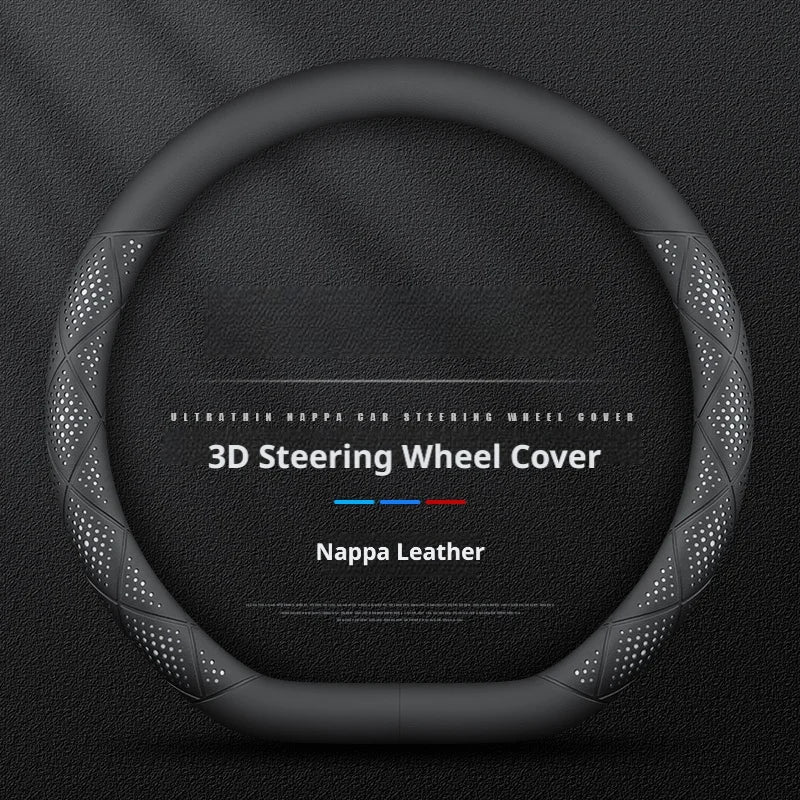 Microfiber 38CM Steering Wheel Cover for Hyundai IONIQ 5 5 N 6 6 N 9 Electric Sporty