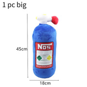 Nitrous-Bottle-Style Plush Car Neck Pillow