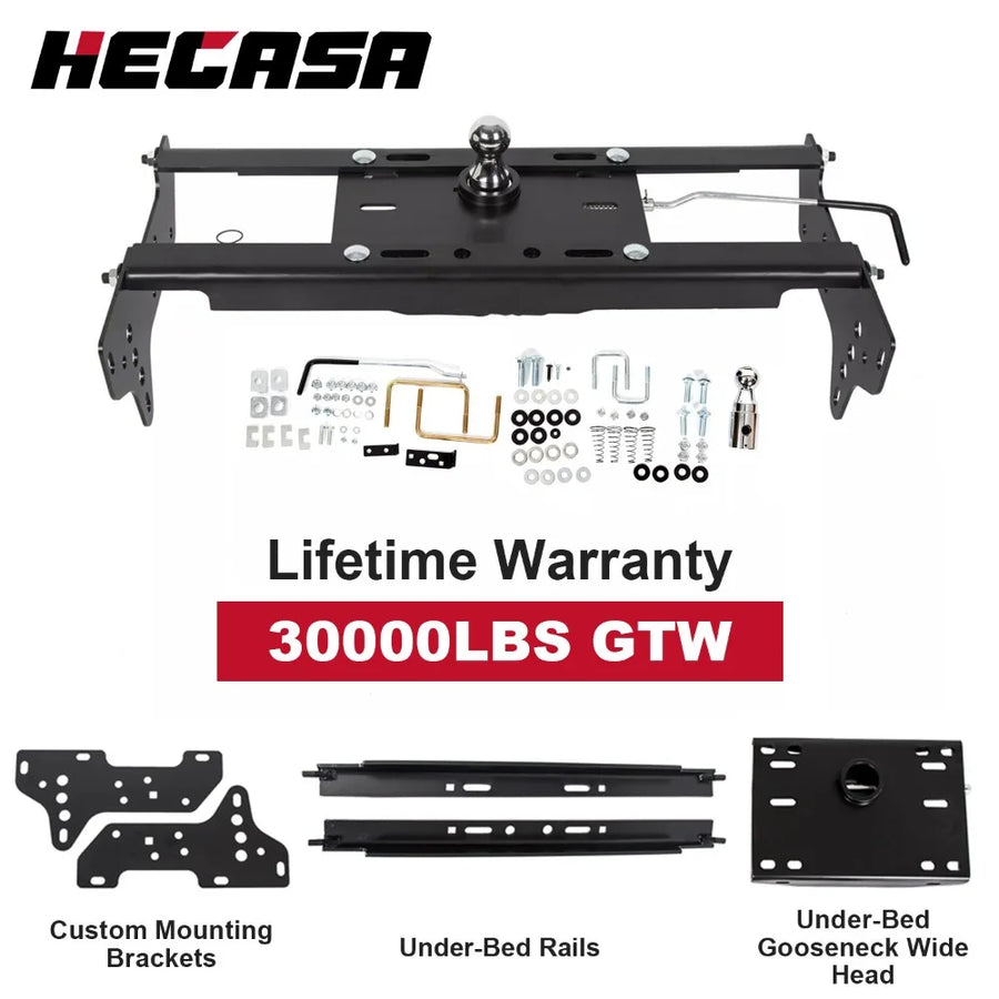 Under-Bed Gooseneck Trailer Hitch System for 1999–2016 Ford F-250/F-350