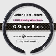 Carbon-Fiber-Texture 37-38CM Steering Wheel Cover for MAZDA