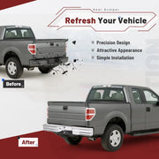 Chrome Diamond-Step Rear Bumper – Universal Pickup Fitment